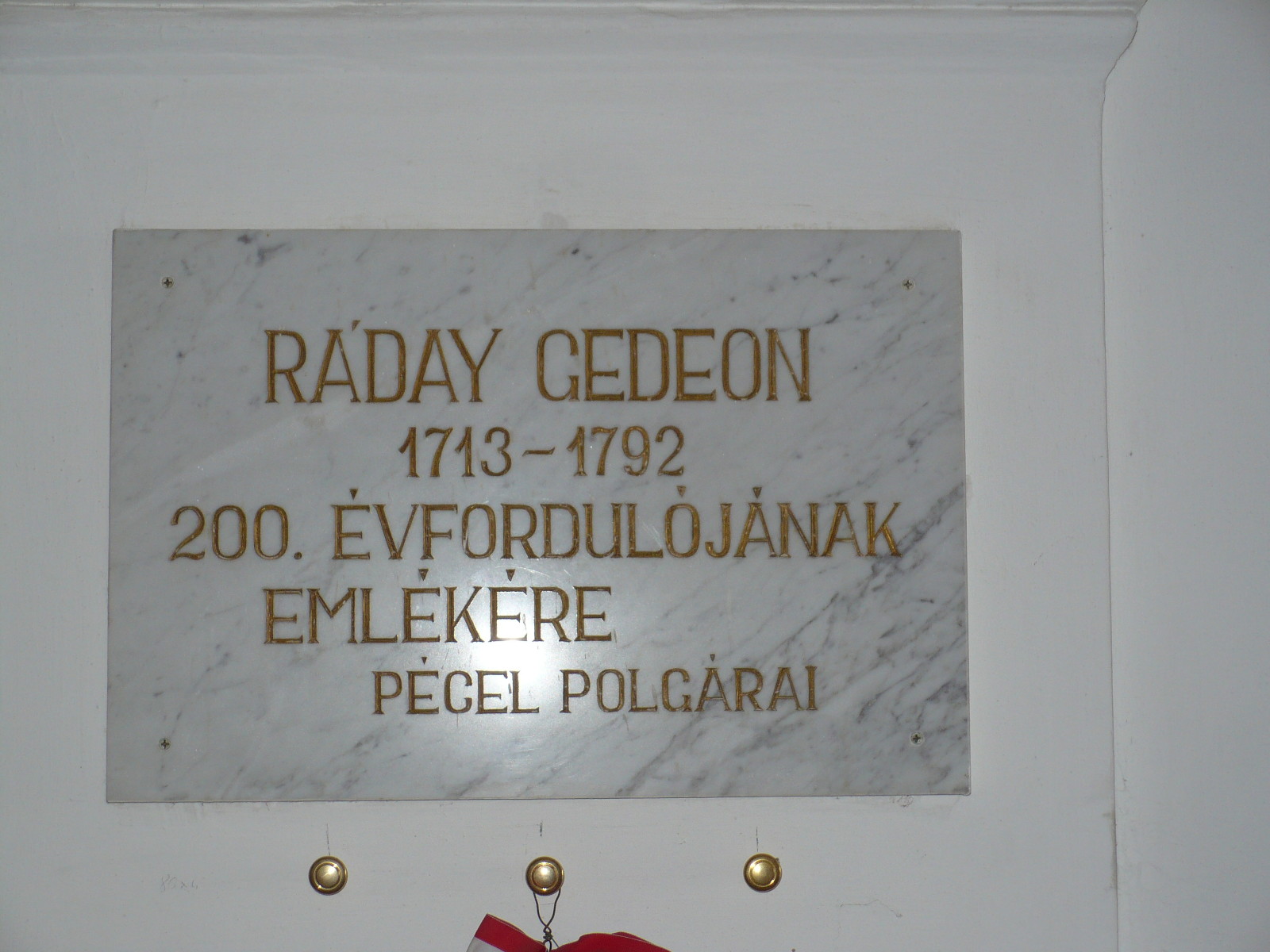 16. Ráday Gedeon